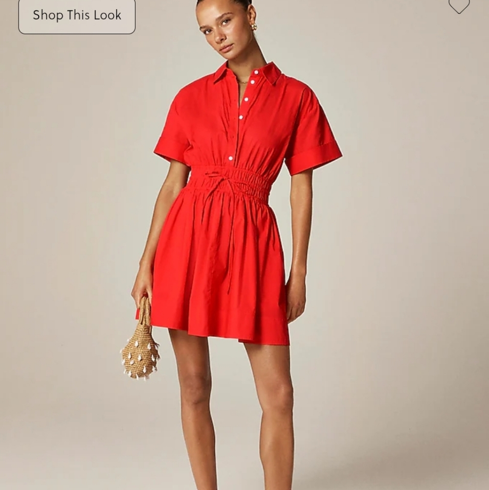 J. Crew Vibrant Red Mini Dress